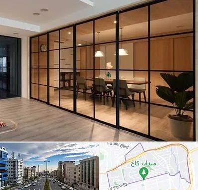 پارتیشن شیشه ای در سعادت آباد 
