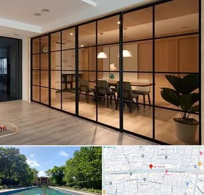 پارتیشن شیشه ای در هشت بهشت اصفهان 