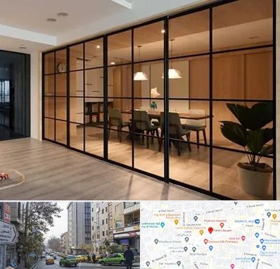 پارتیشن شیشه ای در فاطمی 