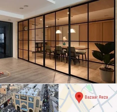 پارتیشن شیشه ای در بازار رضا مشهد
