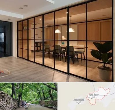 پارتیشن شیشه ای در شاندیز مشهد