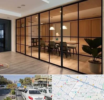 پارتیشن شیشه ای در مفتح مشهد 