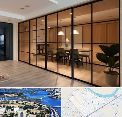 پارتیشن شیشه ای در کوروش اهواز 