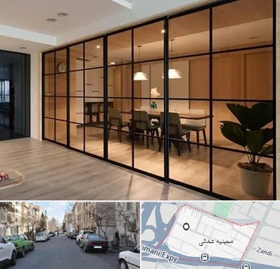 پارتیشن شیشه ای در مجیدیه شمالی