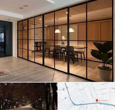 پارتیشن شیشه ای در ابوریحان تبریز