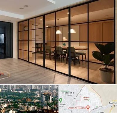 پارتیشن شیشه ای در عظیمیه کرج 