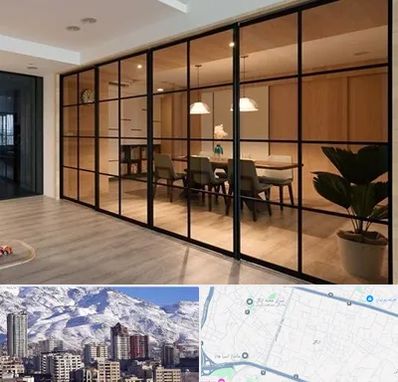 پارتیشن شیشه ای در ازگل