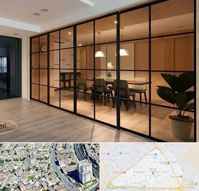 پارتیشن شیشه ای در قاسم آباد مشهد 