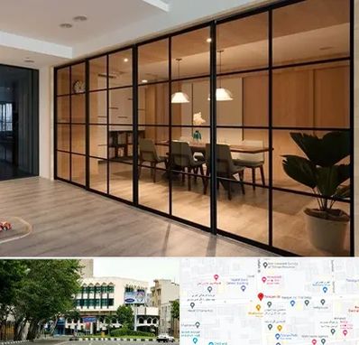 پارتیشن شیشه ای در طالقانی 