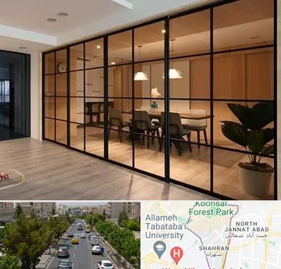 پارتیشن شیشه ای در شهران 