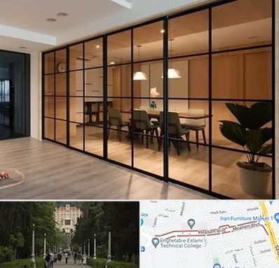 پارتیشن شیشه ای در بلوار معلم رشت 