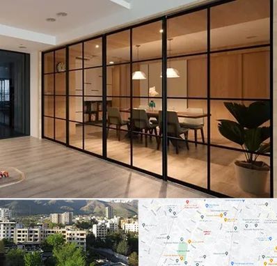 پارتیشن شیشه ای در دیباجی 