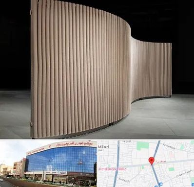 پارتیشن آکاردئونی در نصف راه تبریز