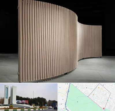 پارتیشن آکاردئونی در بلوار فلسیطین مشهد