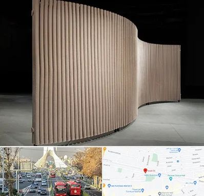 پارتیشن آکاردئونی در خیابان آزادی 