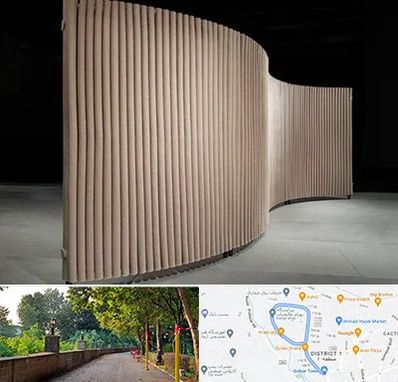 پارتیشن آکاردئونی در فلکه گاز رشت 