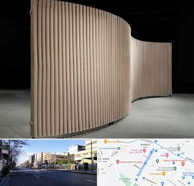 پارتیشن آکاردئونی در خیابان ملاصدرا شیراز 