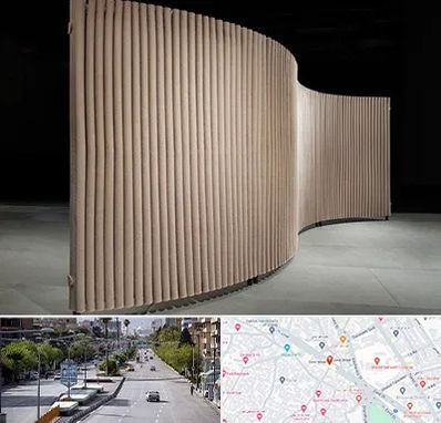 پارتیشن آکاردئونی در خیابان زند شیراز 