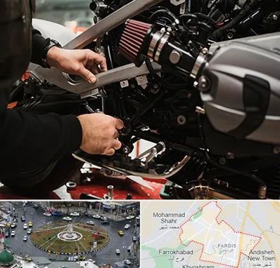 تعمیرگاه موتور سیکلت در فردیس کرج 