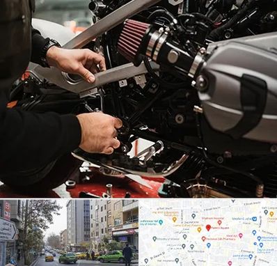 تعمیرگاه موتور سیکلت در فاطمی 