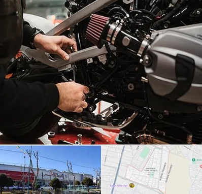 تعمیرگاه موتور سیکلت در فاز دو اندیشه