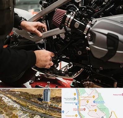 تعمیرگاه موتور سیکلت در خیابان نیایش شیراز 