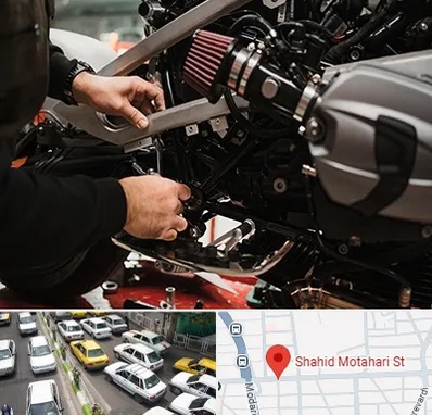 تعمیرگاه موتور سیکلت در مطهری تهران