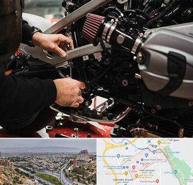 تعمیرگاه موتور سیکلت در معالی آباد شیراز 