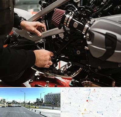 تعمیرگاه موتور سیکلت در بلوار کلاهدوز مشهد 