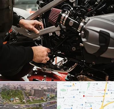 تعمیرگاه موتور سیکلت در آیت الله کاشانی 