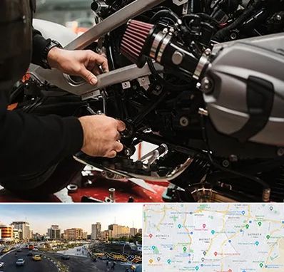 تعمیرگاه موتور سیکلت در منطقه 7 تهران 