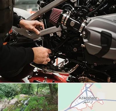 تعمیرگاه موتور سیکلت در آزادشهر