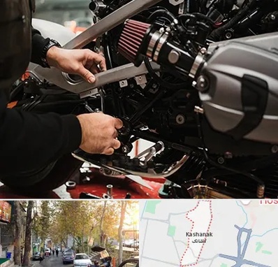 تعمیرگاه موتور سیکلت در کاشانک