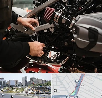 تعمیرگاه موتور سیکلت در هفت تیر