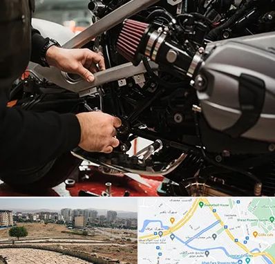 تعمیرگاه موتور سیکلت در کوی وحدت شیراز 