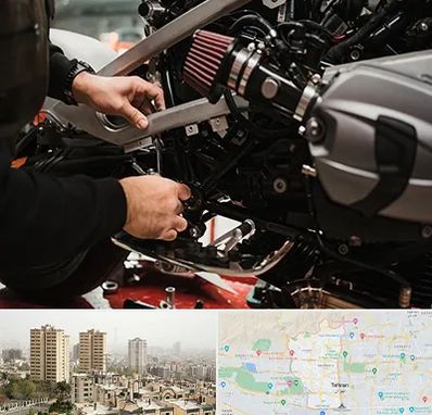 تعمیرگاه موتور سیکلت در منطقه 5 تهران 