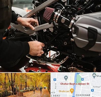 تعمیرگاه موتور سیکلت در چهارباغ اصفهان 