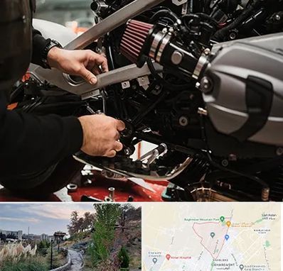 تعمیرگاه موتور سیکلت در باغستان کرج 