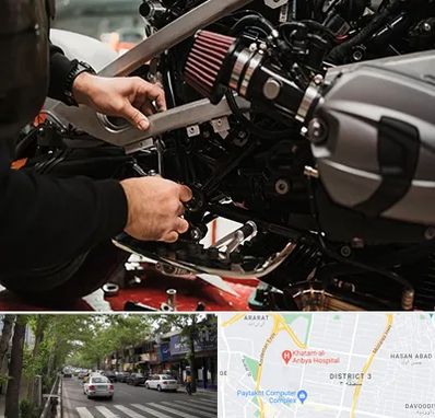 تعمیرگاه موتور سیکلت در ظفر 