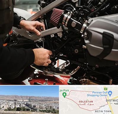 تعمیرگاه موتور سیکلت در شهرک گلستان شیراز 