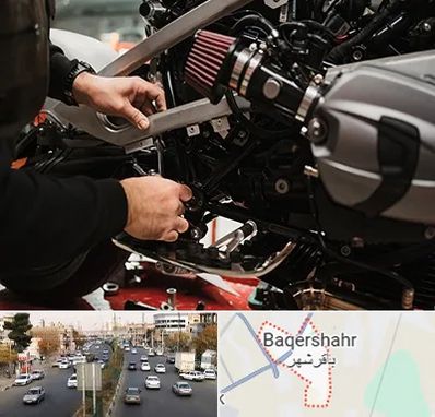 تعمیرگاه موتور سیکلت در باقرشهر