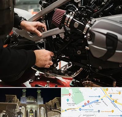 تعمیرگاه موتور سیکلت در زرگری شیراز 