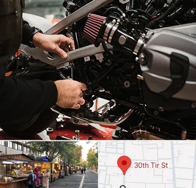 تعمیرگاه موتور سیکلت در سی تیر