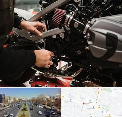 تعمیرگاه موتور سیکلت در بلوار معلم مشهد 