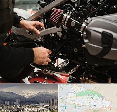 تعمیرگاه موتور سیکلت در منطقه 4 تهران 