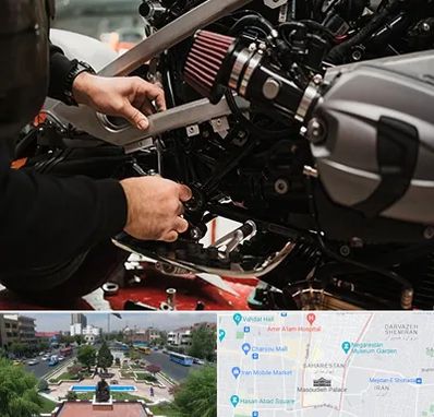 تعمیرگاه موتور سیکلت در بهارستان 