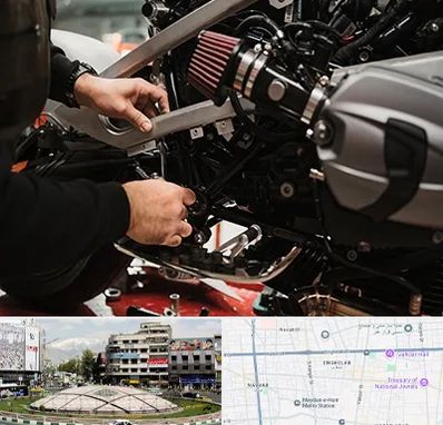 تعمیرگاه موتور سیکلت در مرکز تهران