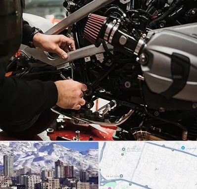 تعمیرگاه موتور سیکلت در ازگل