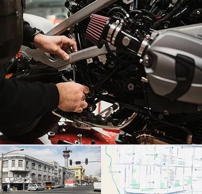 تعمیرگاه موتور سیکلت در 17شهریور