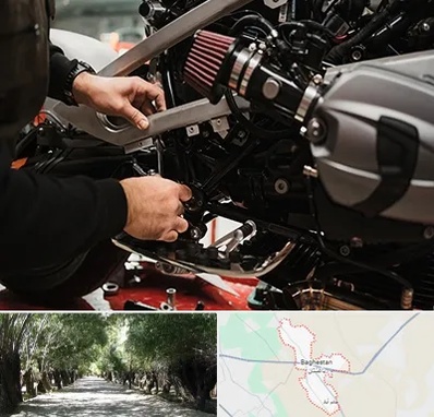 تعمیرگاه موتور سیکلت در باغستان